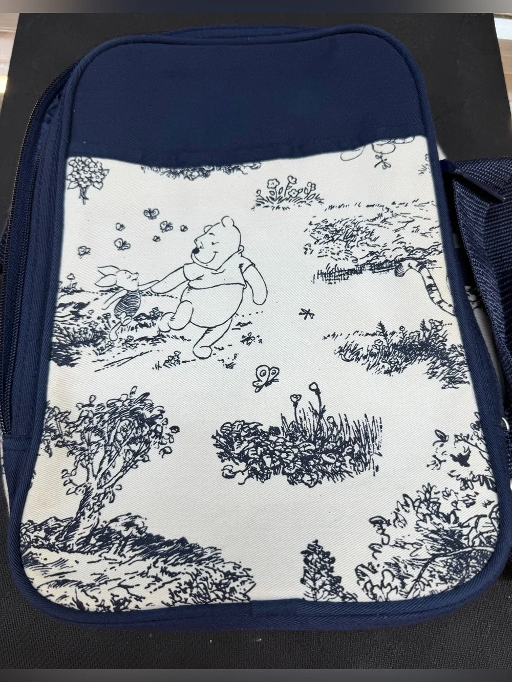 Disney Winnie the Pooh Blue and White Crossbody Messenger Bag